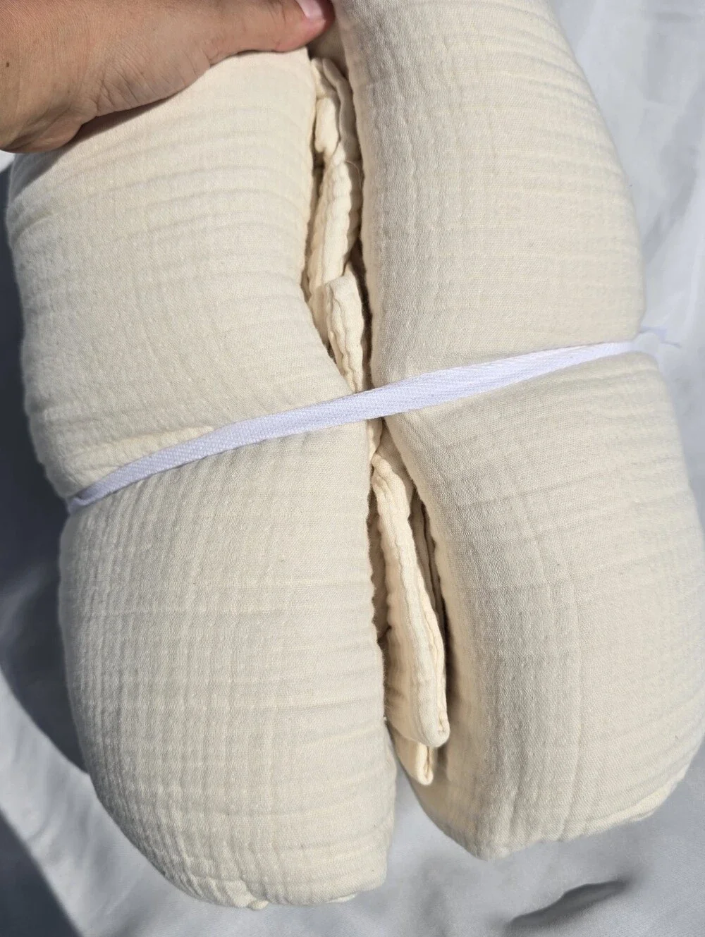 Quince Organic Cotton Airy Gauze DUVET COVER SET King/Cal King Undyed 2 Shams